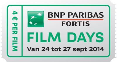 BNP Parisbas Fortis Filmdays komen eraan !