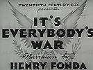 It’s Everybody’s War