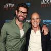 John Krasinski en Micheal Kelly op de wereldpremière van Jack Ryan: Ghost War in New York op 15 mei 2026.