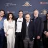 Lewis Pullman, Daphne Zuniga, Josh Greenbaum, Rick Moranis, Bill Pullman en Josh Gad op de Amazon MGM Studios CinemaCon 2026 presentatie van Spaceballs in 'The Colosseum' in Caesars Palace oop 15 april 2026 in Las Vegas, Nevada.