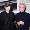 Daniel Blumberg en David Byrne op de 'special screening' in het Crosby Hotel op 9 december 2025 in New York City.