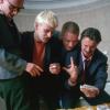 Ewen Bremner, Johnny Lee Miller, Ewan McGregor en Robert Carlyle in Transpotting.