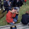 Danny Boyle op de set van Transpotting.